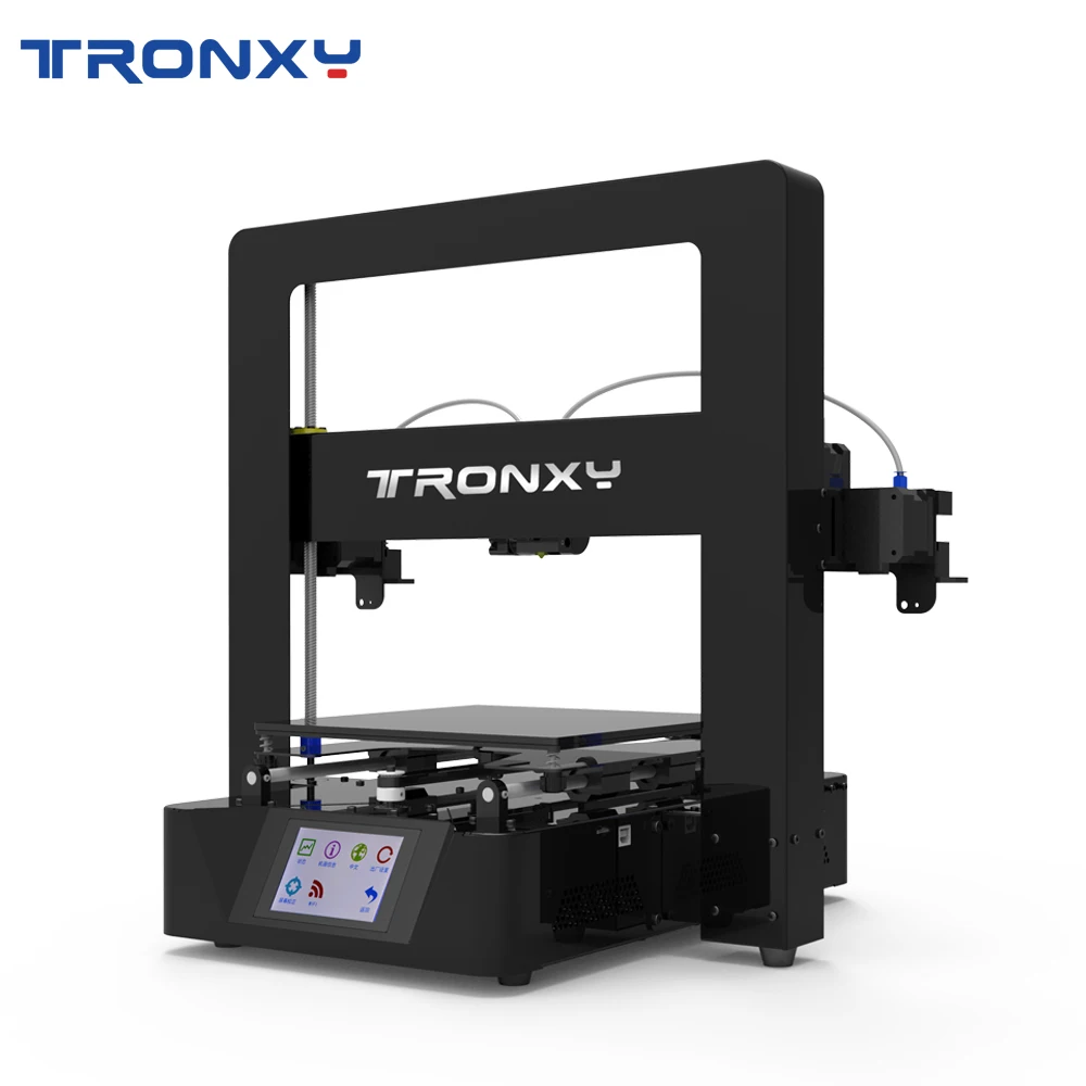 Tronxy X6-2E двухцветная печать 3D-принтер 220*220*210 мм размер с функцией включения/3,5 дюймов полный цветной сенсорный экран
