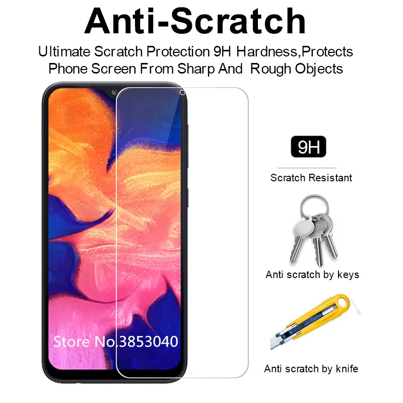 Закаленное стекло 9H 2.5D для SAMSUNG Galaxy A60 A70 A80 A90 2019 Защитная пленка экрана A10 A20 A30 A40 A50