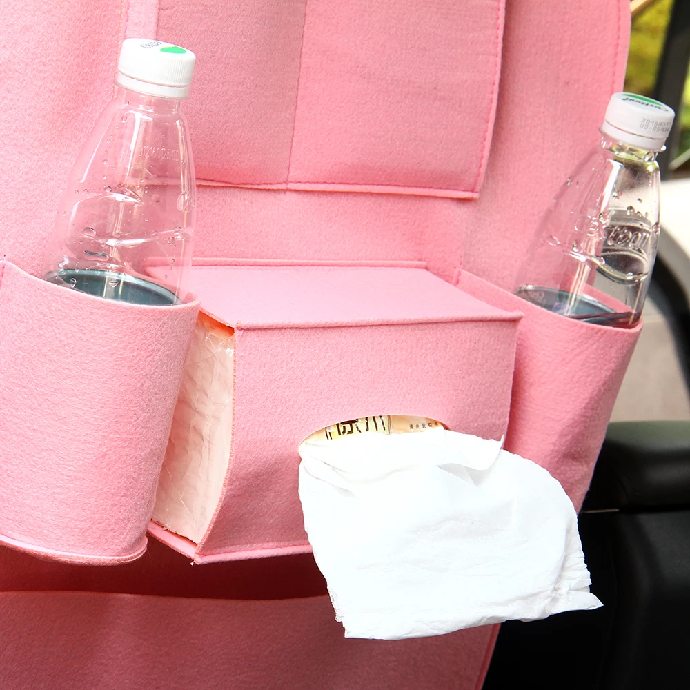 Средства ухода для автомобиля с карманами Фетр стайлинга автомобилей на заднем