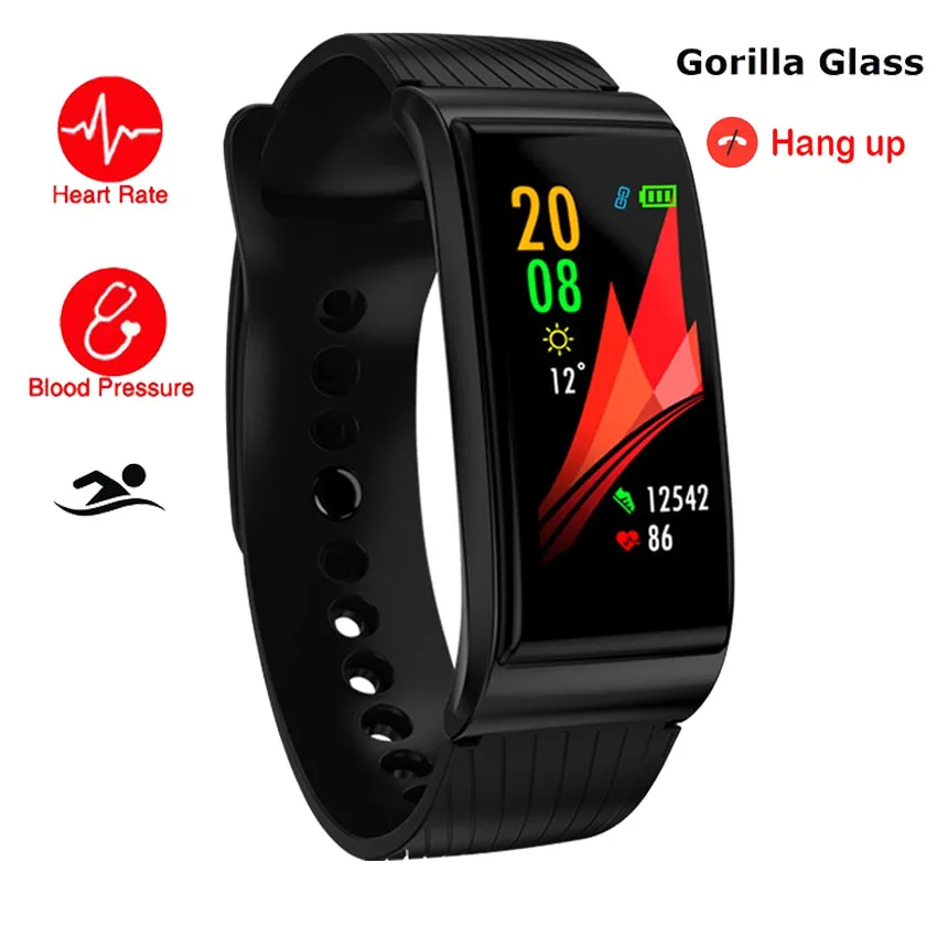 Смарт часы браслет для плавания Gorilla Bluetooth HR/BP/O2 Health Montre Connect PK Apple/галька/Sony/G3 Smartwatch
