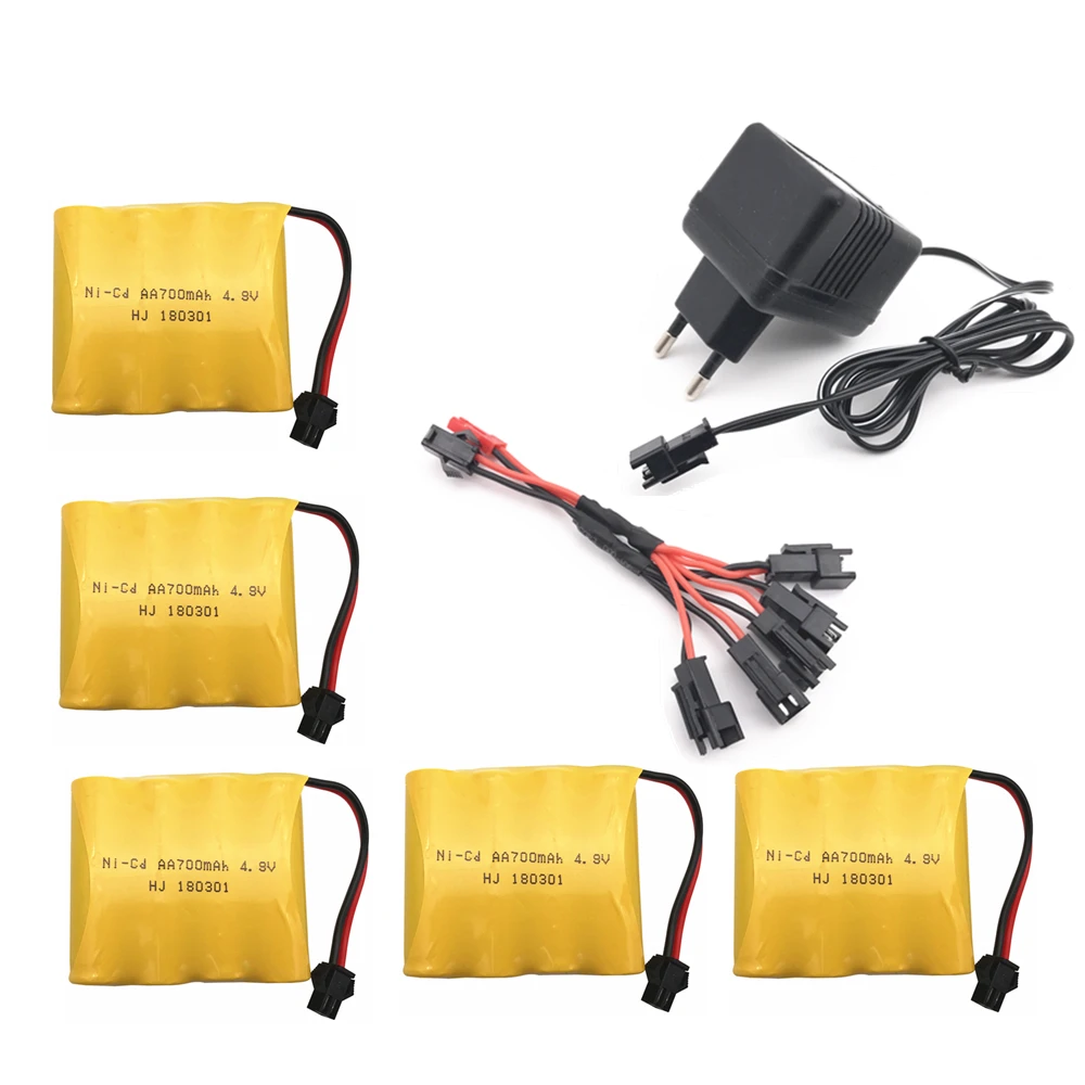 4 8 V 700mAh Ni Cd Батарея с 5 в 1 Зарядное устройство для дистанционного Управление