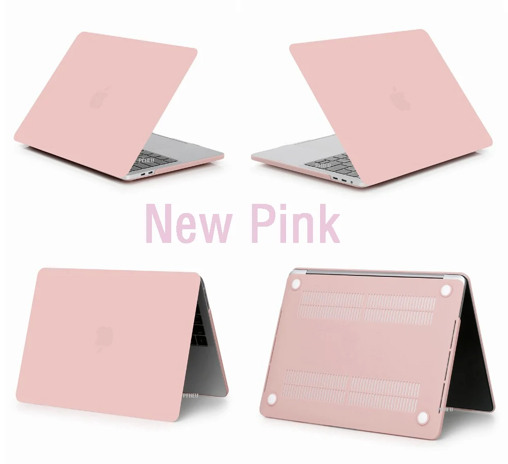 Матовый \ Кристальный чехол для Apple Macbook Air Pro retina 11 12 13 15 дюймов сумка для ноутбука, для нового Mac book Air Pro 13,3 чехол A1932