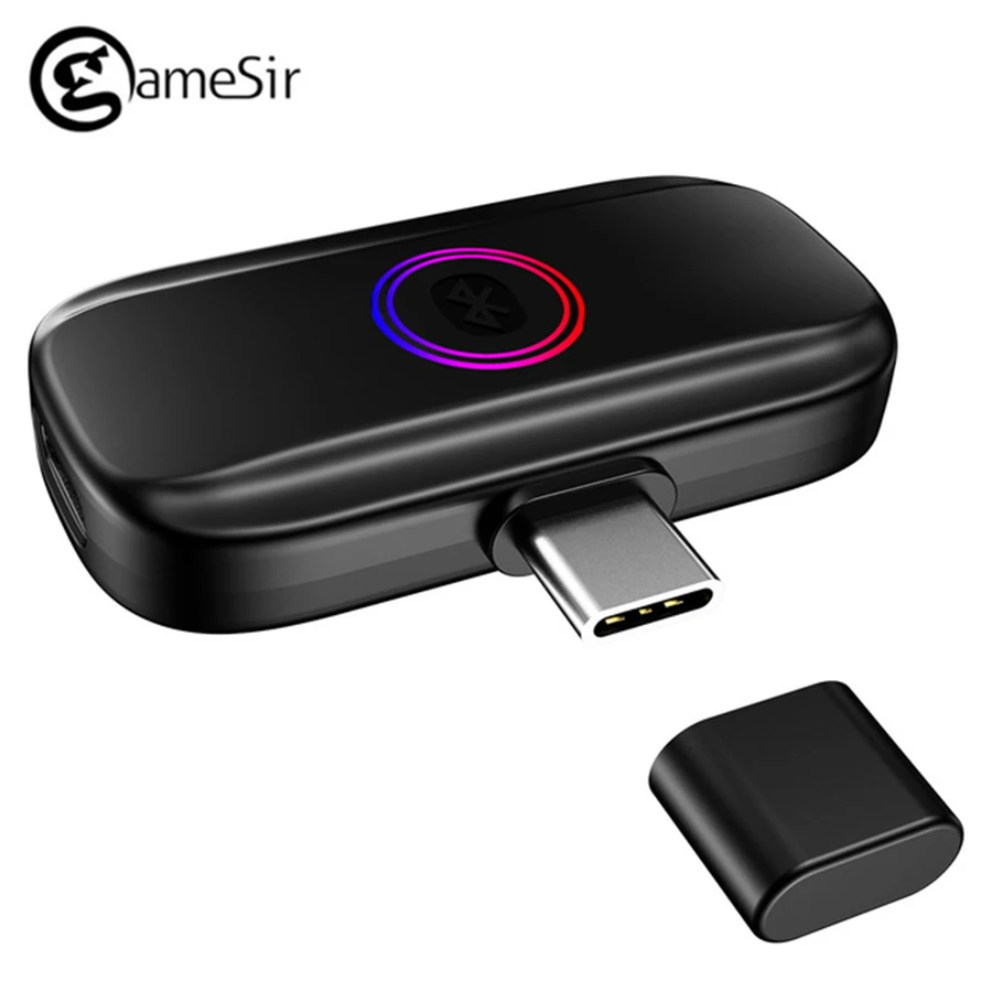 Черный Беспроводной bluetooth-аудиоадаптер GameSir R3 для nintendo Switch, аудио передатчик, поддержка голосового чата для nintendo Switch - Цвет: Черный