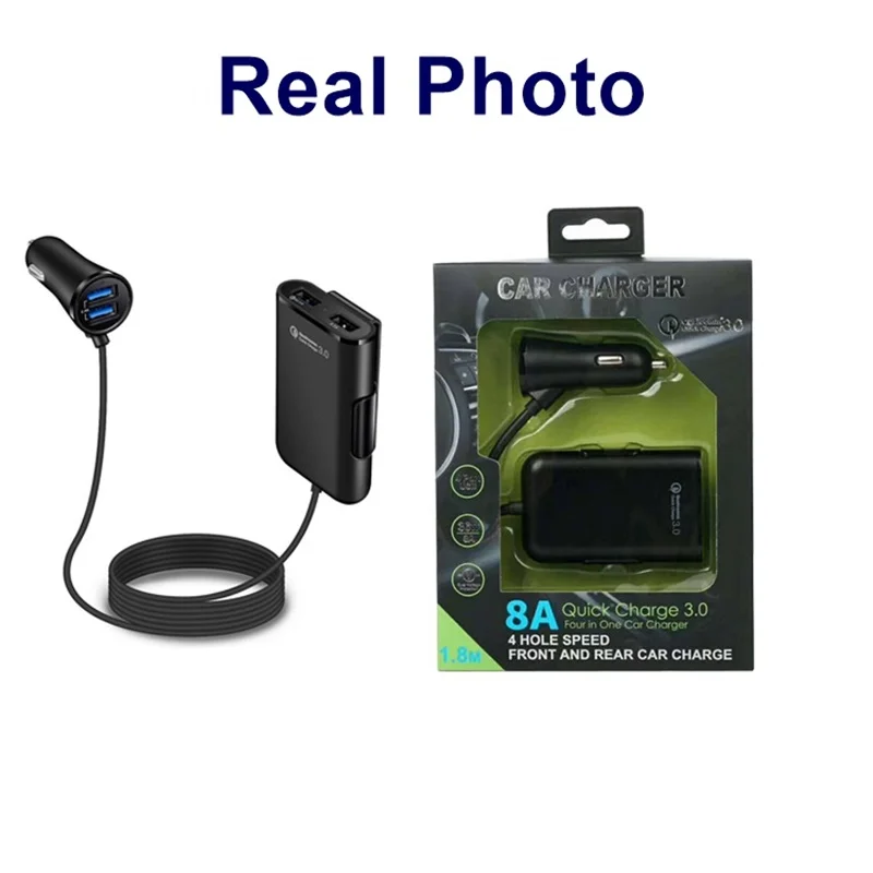 Tongdaytech автомобильное зарядное устройство USB Quick Charge 3,0 для Iphone X 7, быстрое зарядное устройство для мобильного телефона, автомобильное зарядное устройство для samsung Xiaomi Cargado