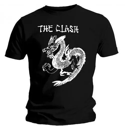 THE CLASH - CHINE Roches (Dragon) T-Shirt Officiel Homme Casual Short Sleeve T shirt Novelty Fashion New Top Tees shirts | Мужская