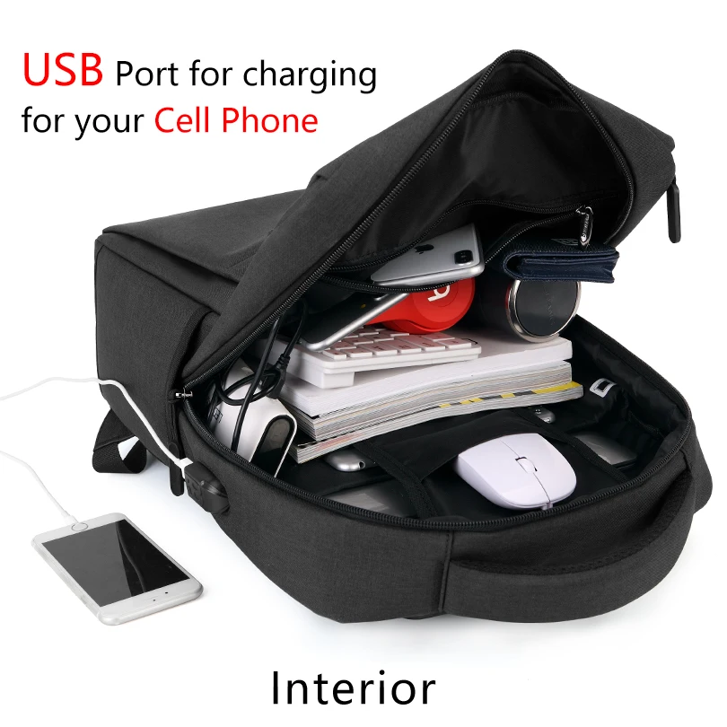 Рюкзак BALANG для Ноутбука Мужской водонепроницаемый вместительный учебы и