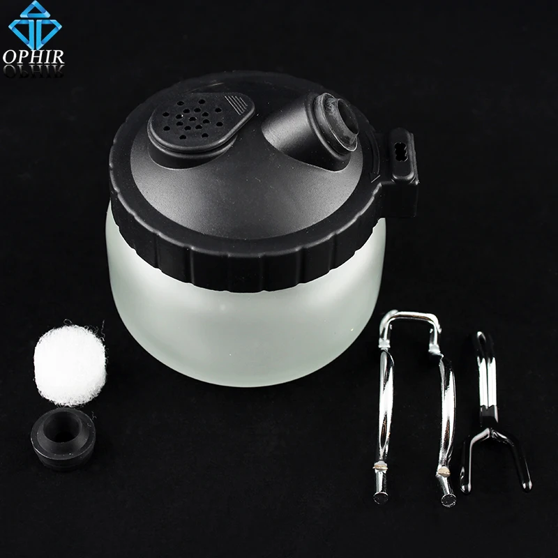 Вешалка для аэрографа из стекла OPHIR чистящий горшок баночка Аэрограф чистящая