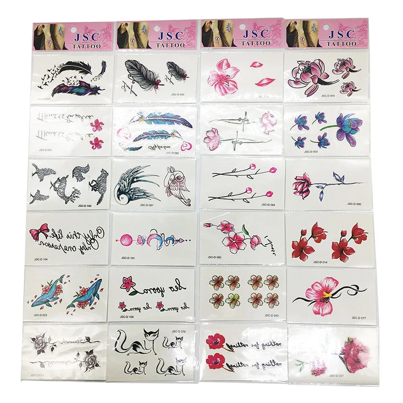 30 шт. Изготовленные На Заказ временные татуировки-наклейки модные красивые