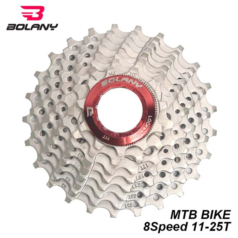 

BOLANY Cassete 8 Speed 11-25T Bicycle Sprocket Freewheel MTB Mountain Bike 8s Velocidade Flywheel Bike Parts For Shimano Sram