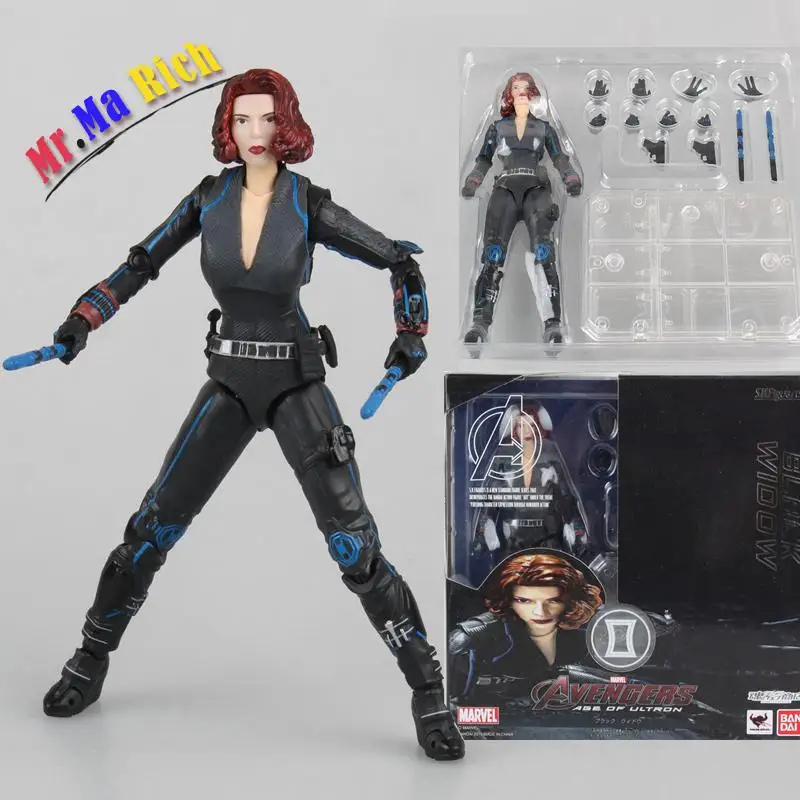Экшн-фигурка Captain America Guerra Civile Black Widow модель игрушки кукла Regalo 15 см | Игрушки и