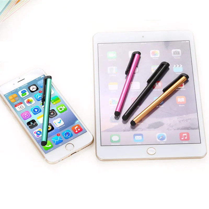 100 шт./лот, емкостный стилус для сенсорного экрана для iPhone 8, 7, 6, 5SE, iPad 3/2, iPod touch, подходит для универсального смартфона, планшета, ПК