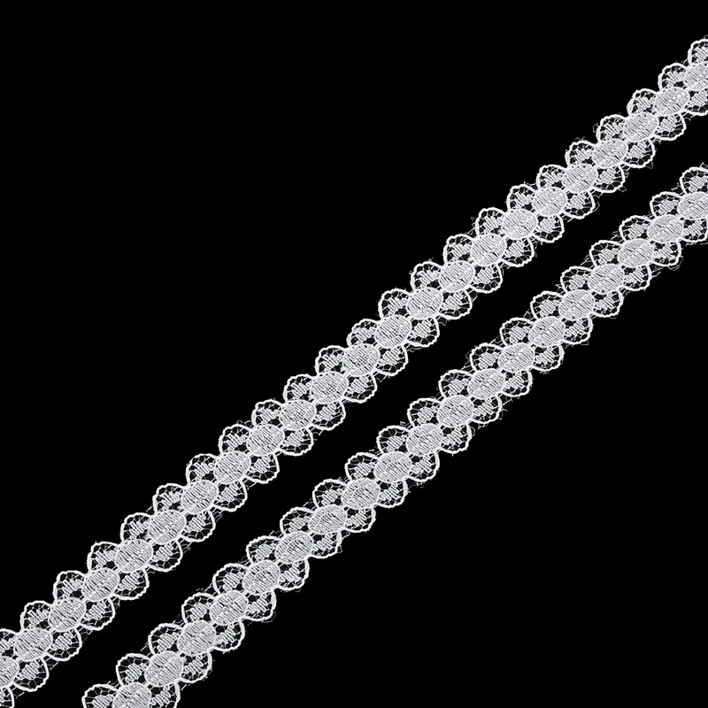 5 ярдов 1 см ширина белая кружевная лента декоративная отделка ткань для свадьбы