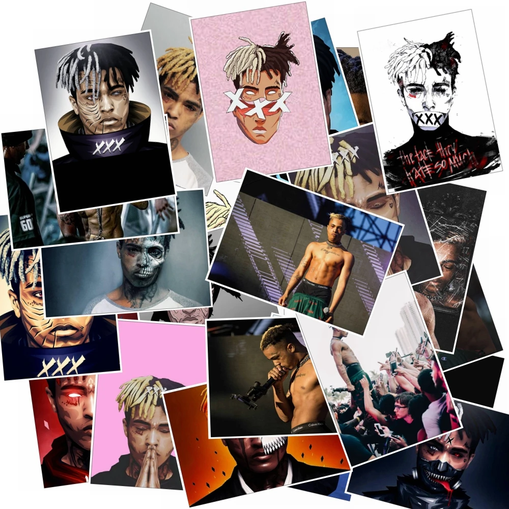 25 шт. xxxtentation музыкальный стиль граффити наклейка s для мото автомобиля и чемодана багажа крутая наклейка для ноутбука Наклейка s скейтборд наклейка