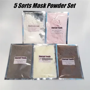 Антивозрастная косметическая упаковка 25g 5 видов маска-пудра для лица морская Минеральная Грязь коллагена для шоколада в форме роз Гиалуроновая кислота