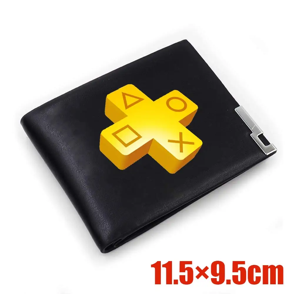 Suncomics playstation 4 кожаные мужские из полиуретана кошелек короткие черные Двойные
