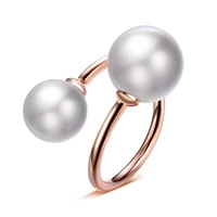 new arrival high quality shell pearl 10mm12mm 925 sterling silver ladiesparty rings jewelry gift for women open ring