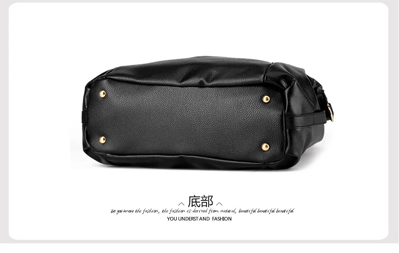 New PU Handbag Leisure High Capacity Solid Color Soft Shoulder Female Bag Mobile documents | Багаж и сумки