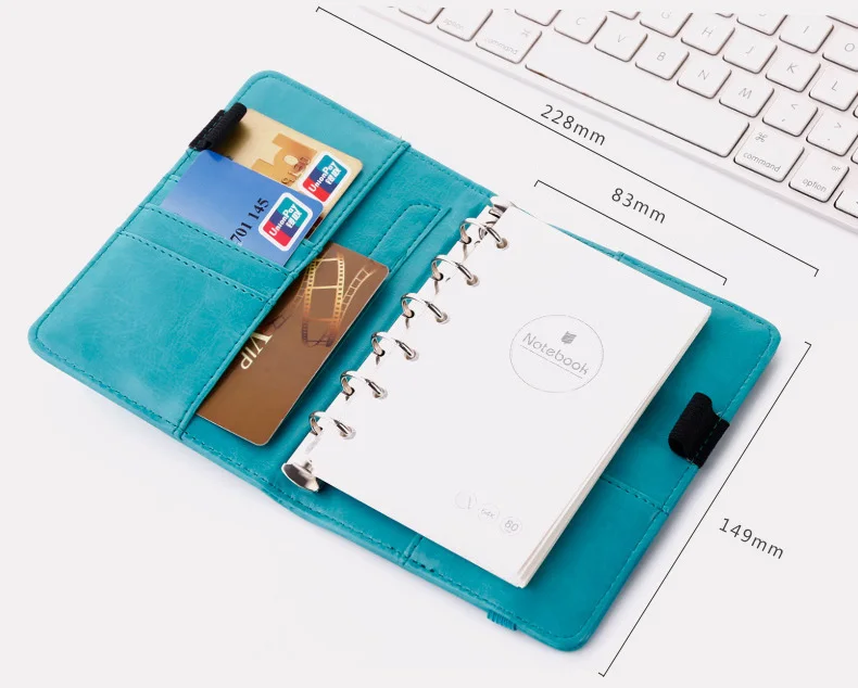 Канцелярский лист Pippie notebook A6 с шестью отверстиями матричный блокнот в сетку Многофункциональный личный дневник/план недели/программа для путешествий