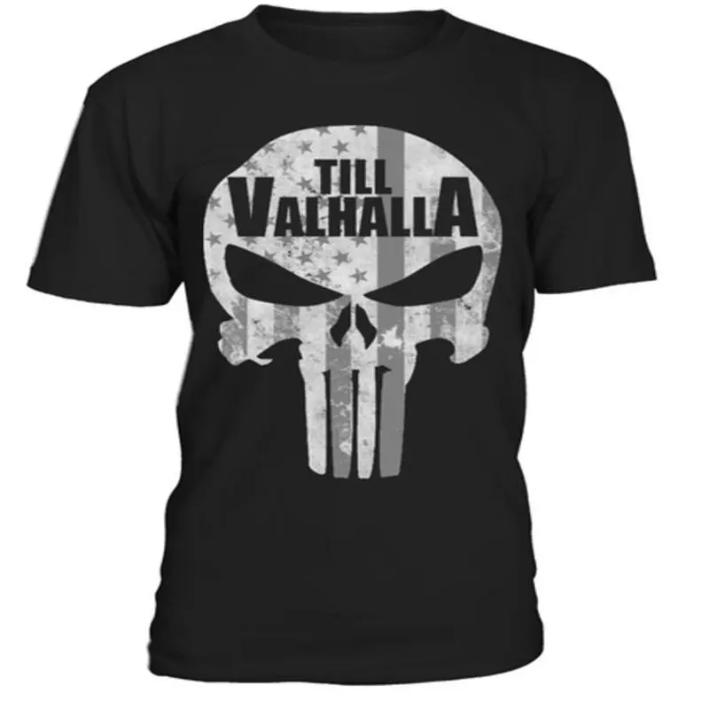 Модная футболка с круглым вырезом Викинг-до VALHALLA Для мужчин летняя короткими