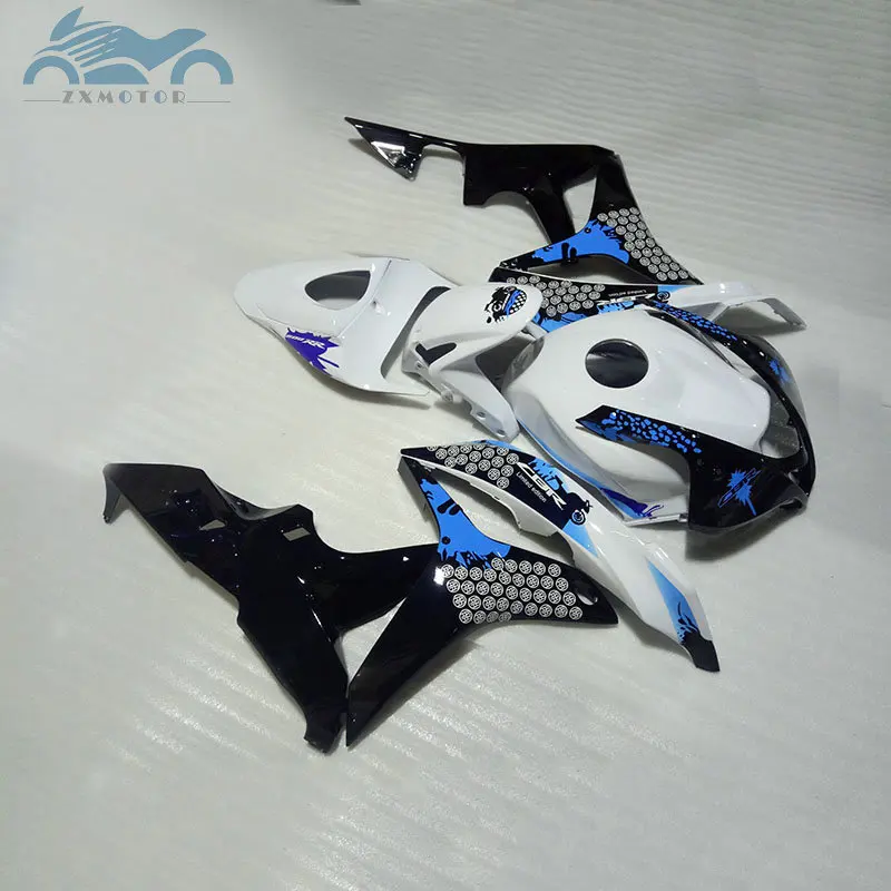 ABS Мотоциклетный вставной обтекатель для 2007 2008 CBR 600RR F5 белая черная обшивка для мотоцикла комплект CBR600RR 07 08 aftermarket bodykits