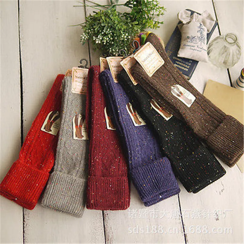 Новинка 2017 модные женские носки 6 цветов соблазнительные теплые чулки выше