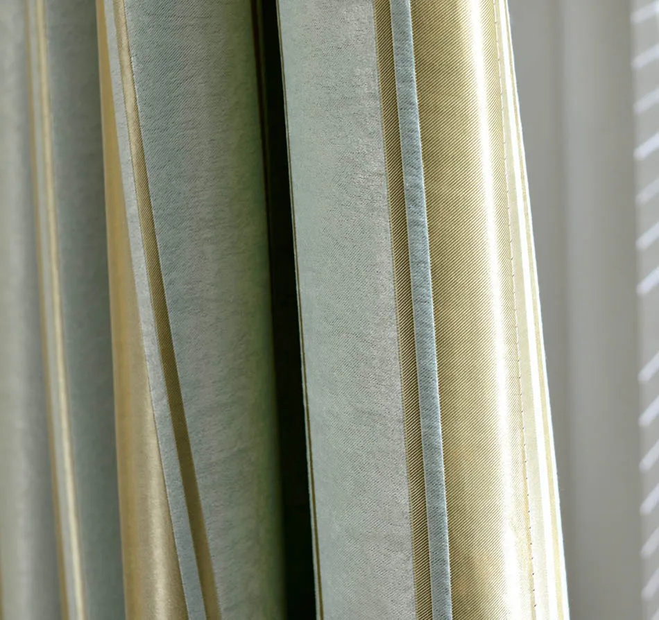 Современные полосатые затемняющие шторы для гостиной роскошные жаккардовые