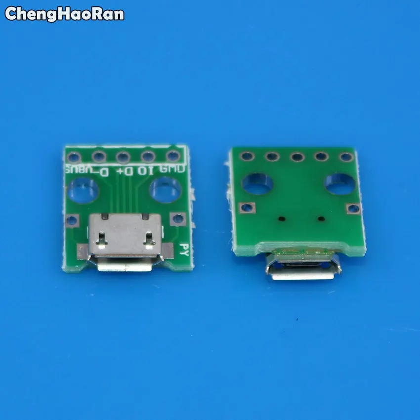 ChengHaoRan 1 10 шт. мини микро USB для DIP 2 54 мм адаптер Соединительный модуль панель 5