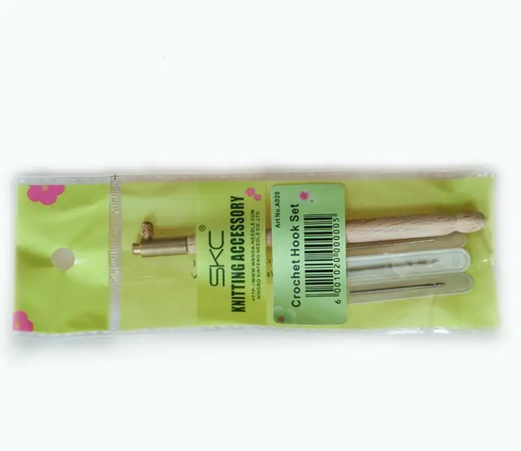 Набор инструментов для шитья деревянные ручные тампоны с 3 иглами вязания