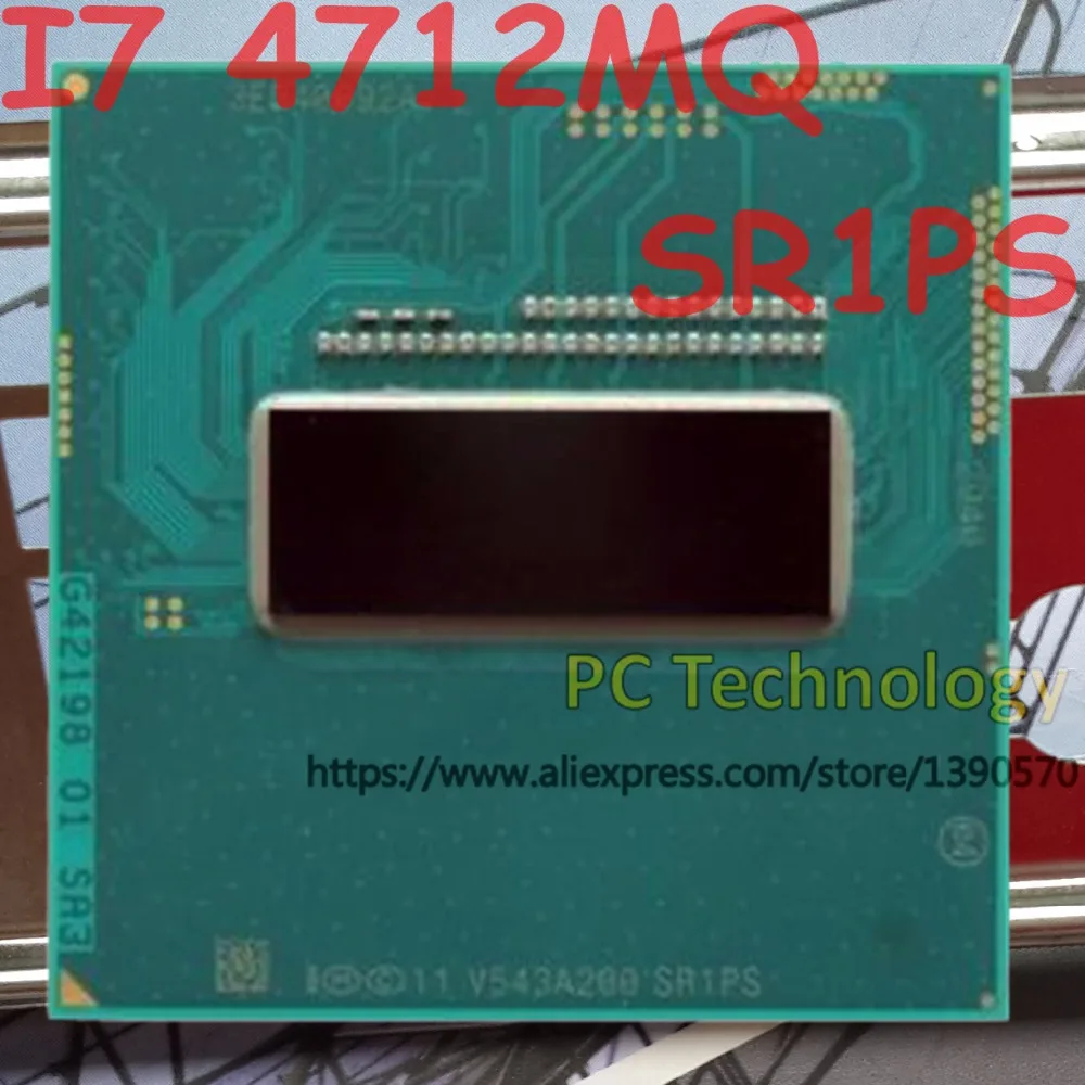 Procesador de I7-4712MQ Intel Core I7 4712MQ SR1PS, 2,30 GHz-3,3 GHz, L3 = 6M, Quad core, envío gratis en 1 día
