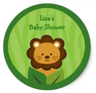 

1.5inch Safari Jungle Lion Stickers Labels