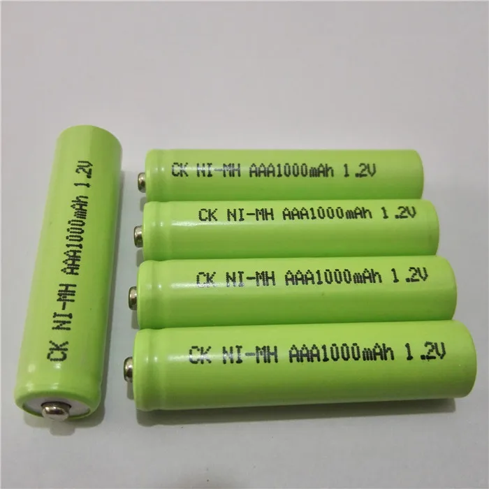 10 шт. AAA Nimh 1 2 V 1000mAh 1100mah перезаряжаемая батарея 14500 Ni MH для солнечного света