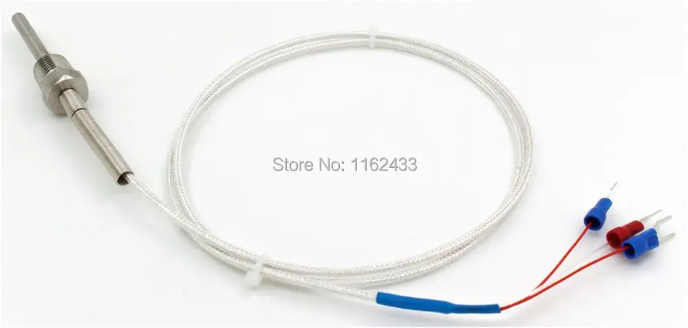 FTARP09 PT100 тип 1 м кабель PTFE 50 мм Датчик Температуры RTD 1/4 3/8 1/2 дюйма M6 M8 M12 M16 M20 M27