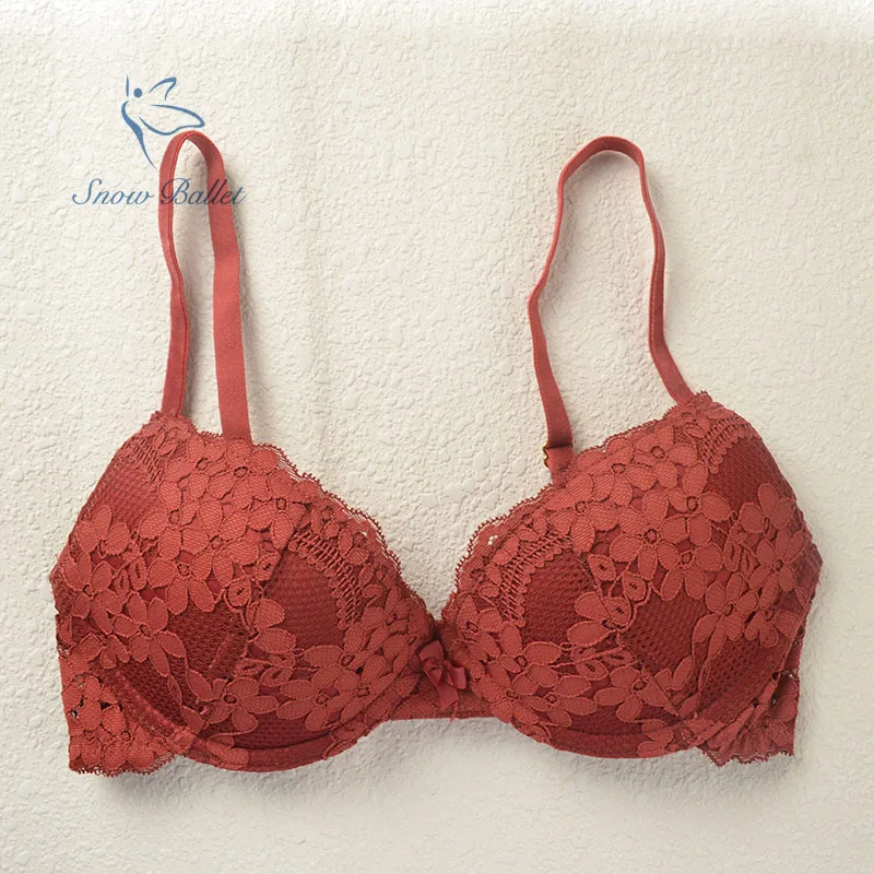 Бюстгальтер пуш-ап женский кружевной 3/4 цвета | Женская одежда