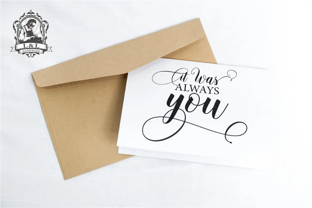 C1 Wedding карта для вашей невесты или жениха It Was Always You Sweet Love Note на наш свадьбу