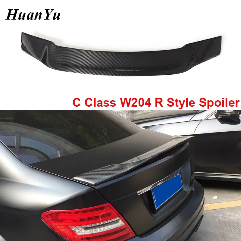 Спойлер для багажника Mercedes benz W204 R Класс C крылья из углеродного волокна Ducktail Lip Wings