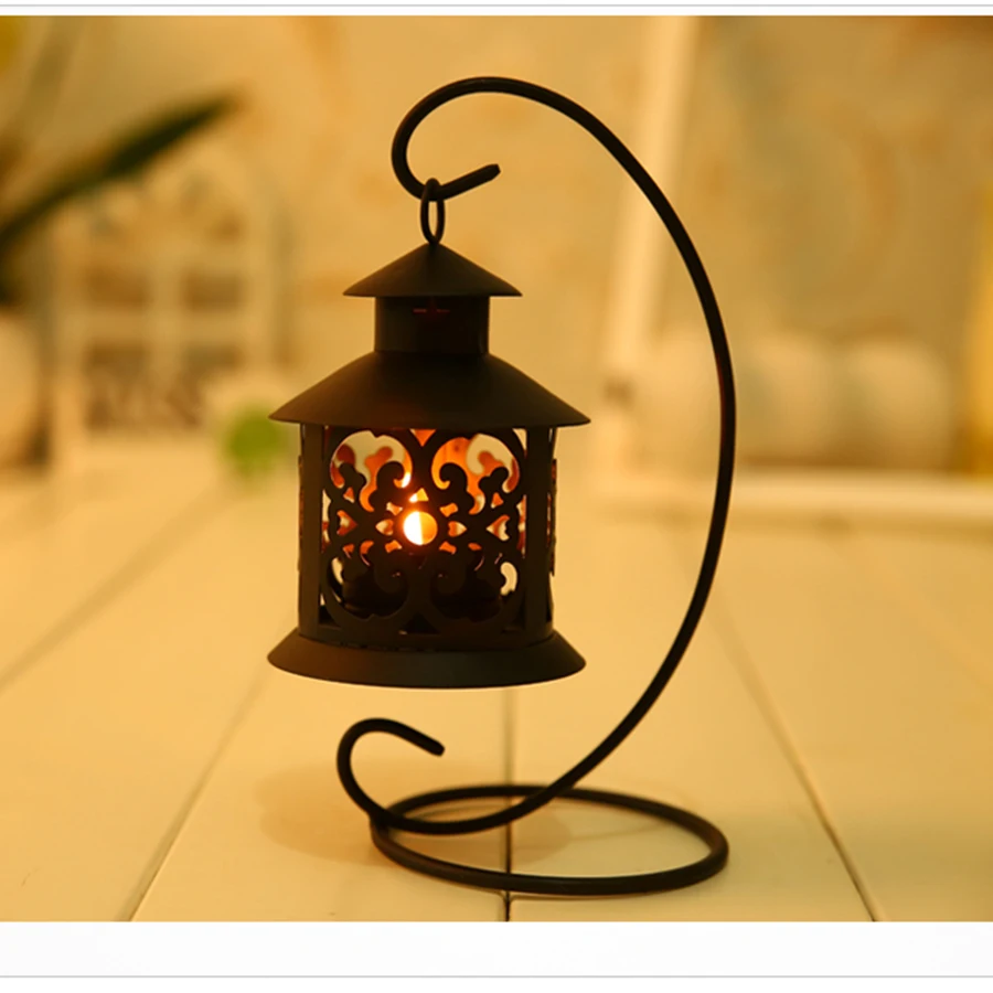 Висячие винтажные пустотелые узоры потертая Сова Teatick Металл Tealight украшение