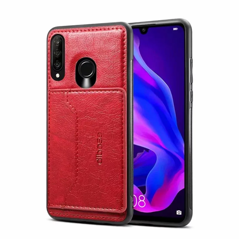 Чехол-книжка для Huawei P30 Pro Lite Nova 4e кожаный чехол-бумажник с отделениями карт чехол