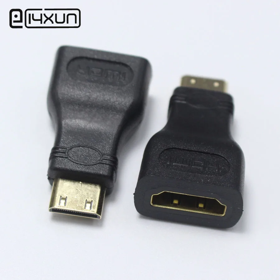 EClyxun 1 шт. HDMI Стандартный гнездовой разъем к мини Штекерный конвертер аудио