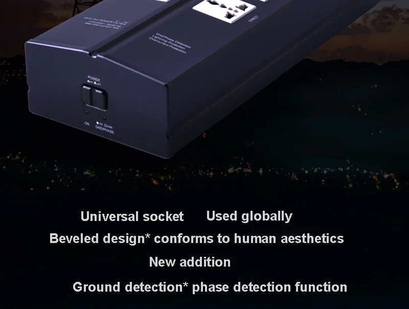 AC110-240V высококачественный фильтр питания очиститель питания розетка Защита от молнии удлинитель для HiFi аудио