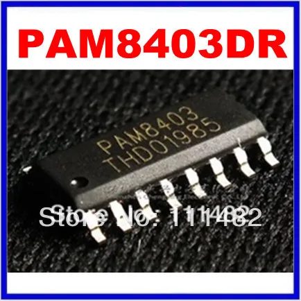 

20PCS PAM8403 PAM8403DR SOP16 Filterless 3W Class-D Stereo Audio Amplifier