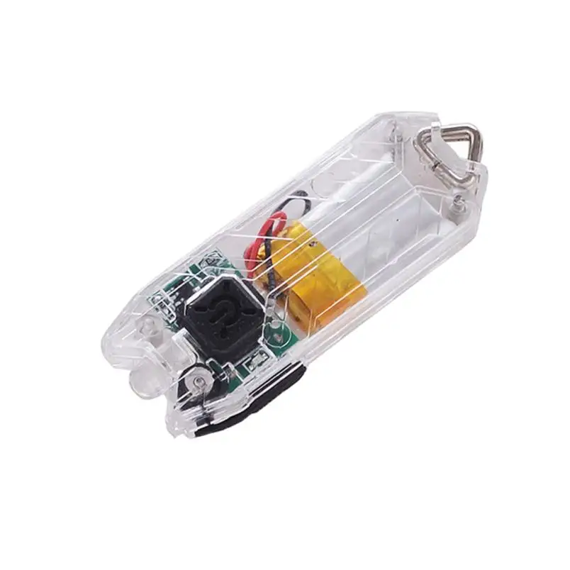 White Езда Открытый электроники mini светодиодный фонарик 45LM 2 Режим мини USB светодиодный фонарик зарядки брелок свет P35 - Цвет: White