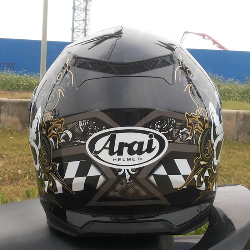 2017 Новый Полнолицевой шлем гоночный объектив двойной мотоциклетный череп цвет