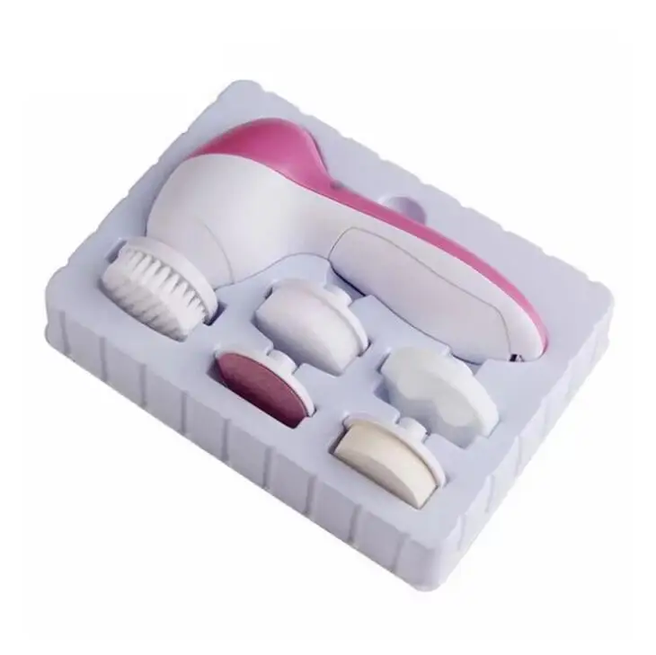 Новый Электрический Очиститель для лица 5 в 1 вращающаяся щетка ухода за кожей