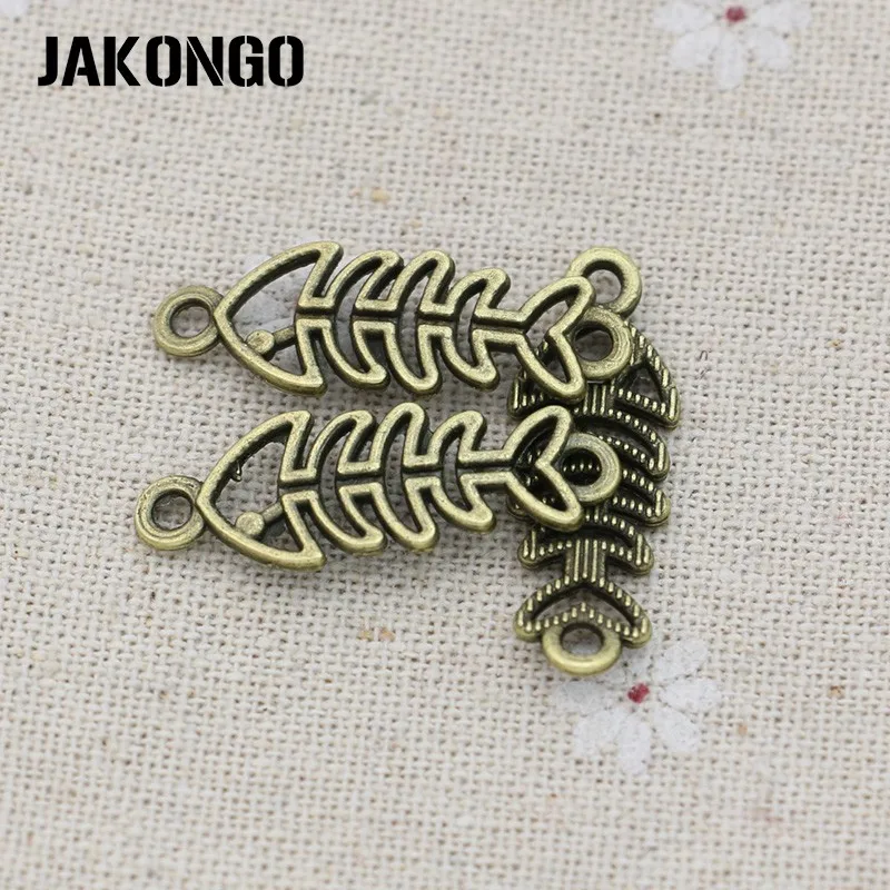 Соединители для рыб с античным бронзовым покрытием JAKONGO фурнитура изготовления