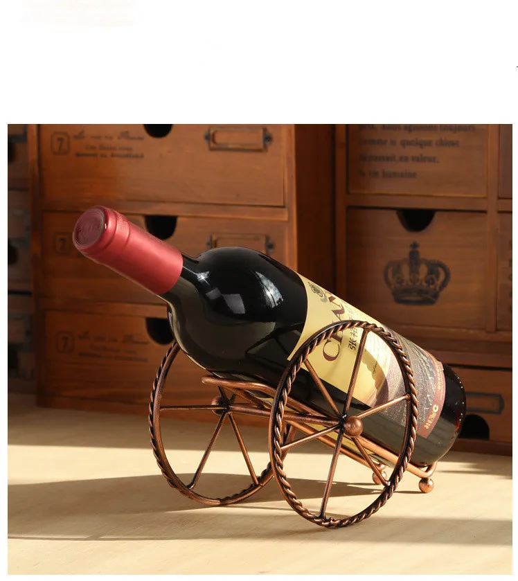 1 шт. ретро металлический держатель для вина в виде Куба железная стойка красного