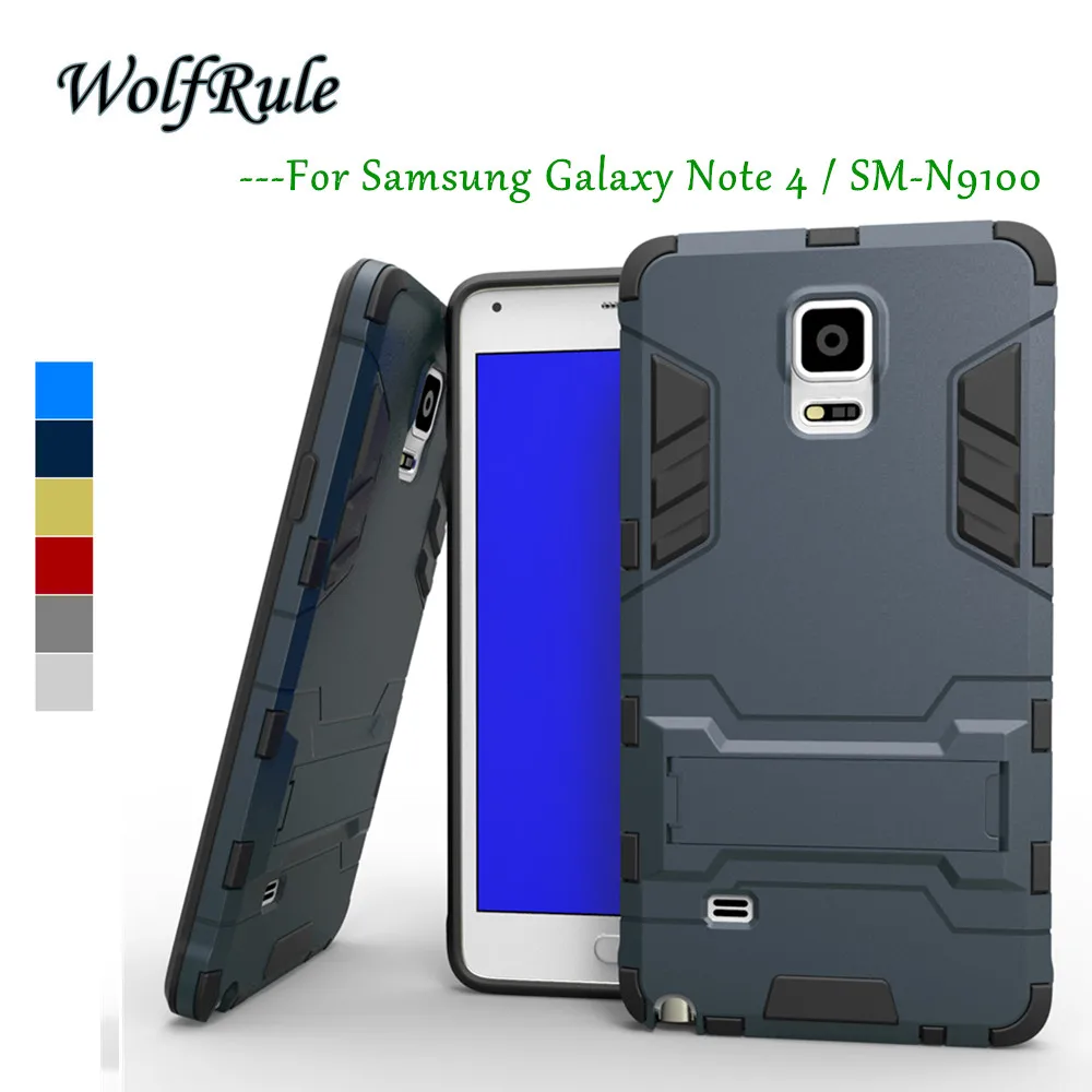 WolfRule противоударный чехол для телефона Samsung Note 4 силиконовый + пластиковый