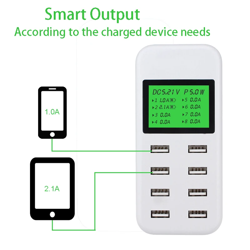Leebote несколько USB зарядное устройство для смартфона Зарядное usb зарядная станция