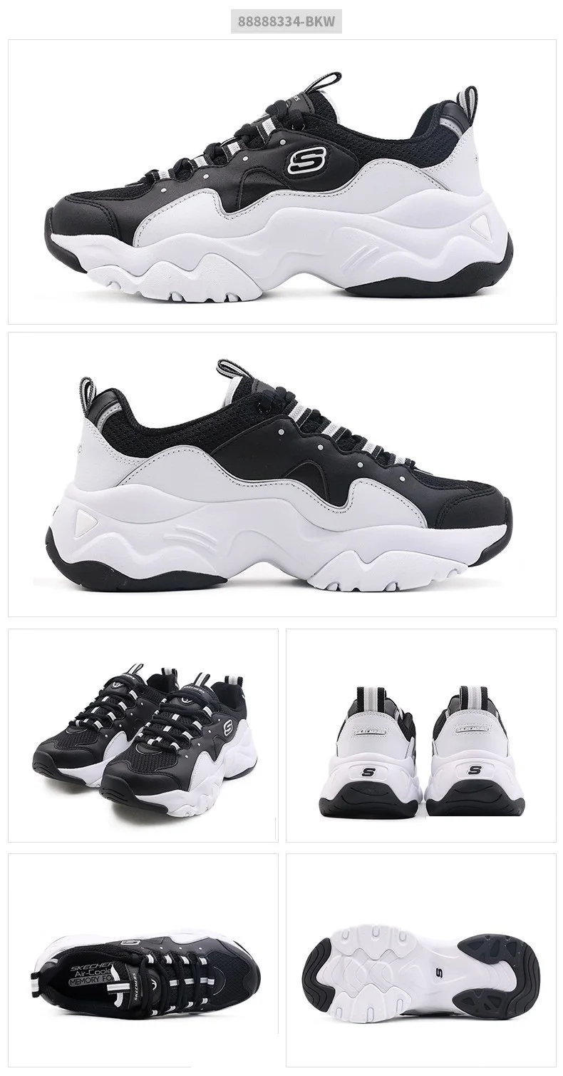 Skechers/Женская обувь; D'lites; модная женская брендовая повседневная обувь на платформе; женская прогулочная обувь; Chaussure Femme; 88888334-BKW