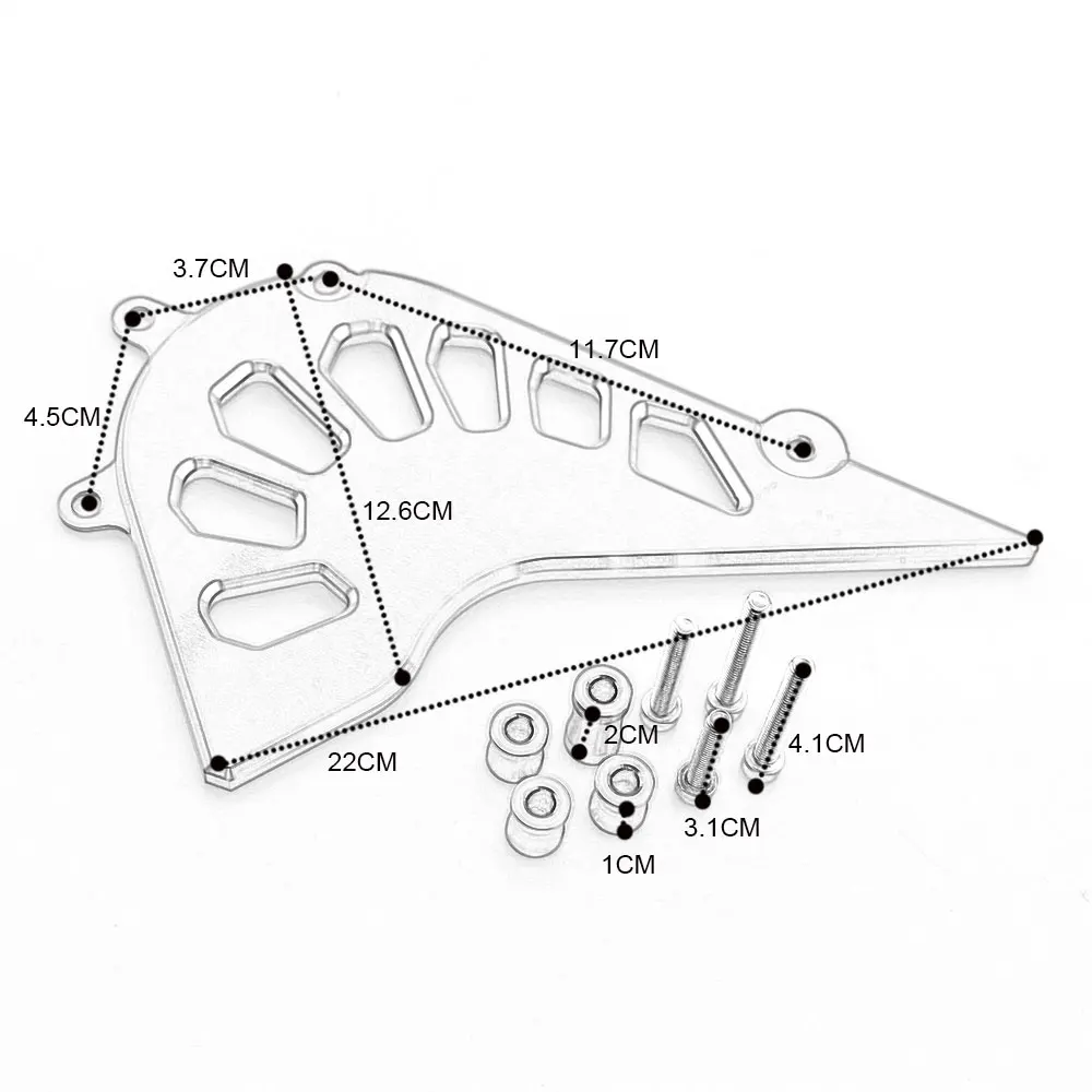 Оранжевая Передняя защитная крышка цепи мотоцикла модифицированные алюминиевые