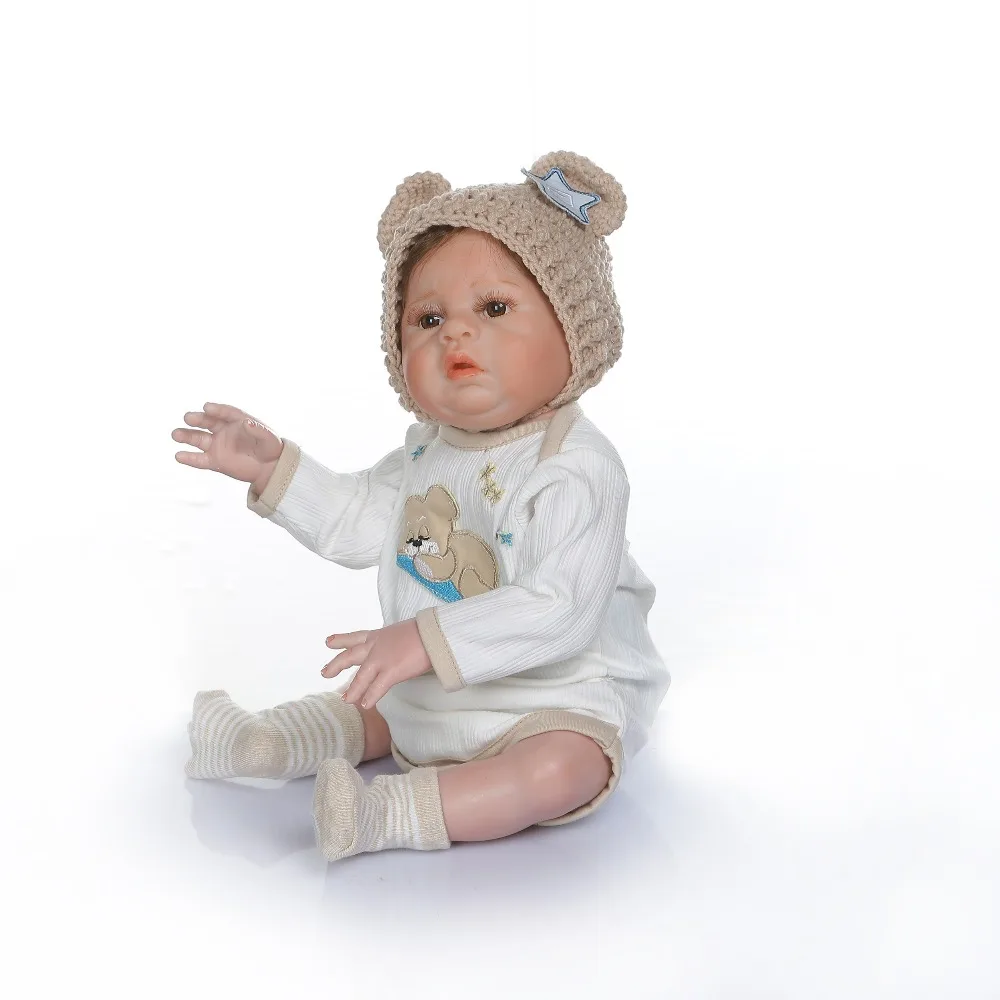 Npkколлекция 48 см bebe Кукла reborn Новорожденный ребенок близнец ребенок мальчик и девочка ручная детальная картина мизинец вид всего тела силикон